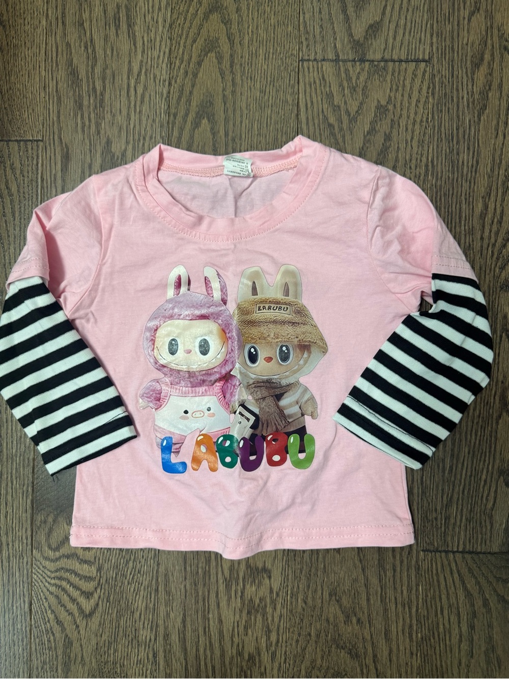 Pink Labubu shirt for kids 2T